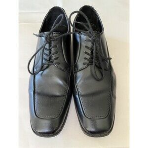 Apt 9 Men's Craig Black Faux Leather Dress Shoe Size 11 Medium Square Toe
